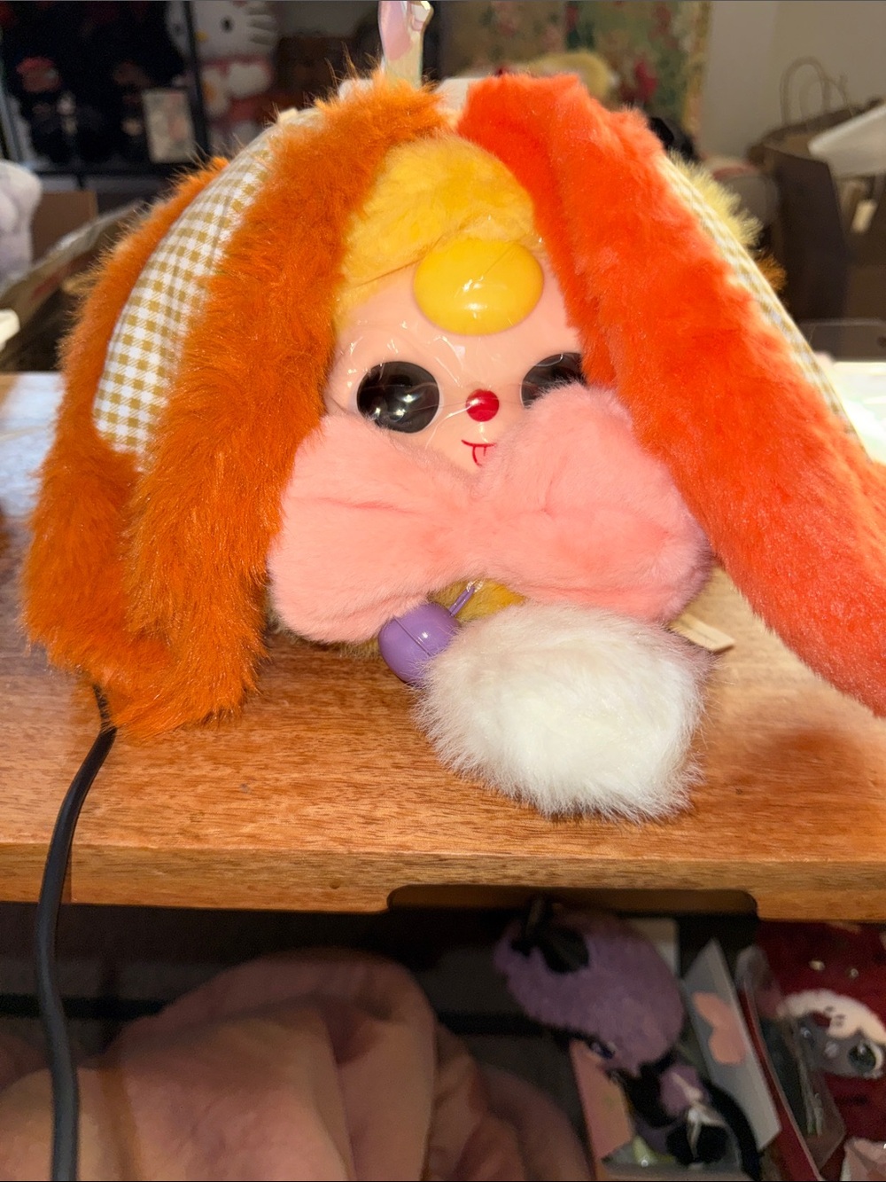 Baby Three Lucky Rabbit Zipper Bag - Orange/Yellow